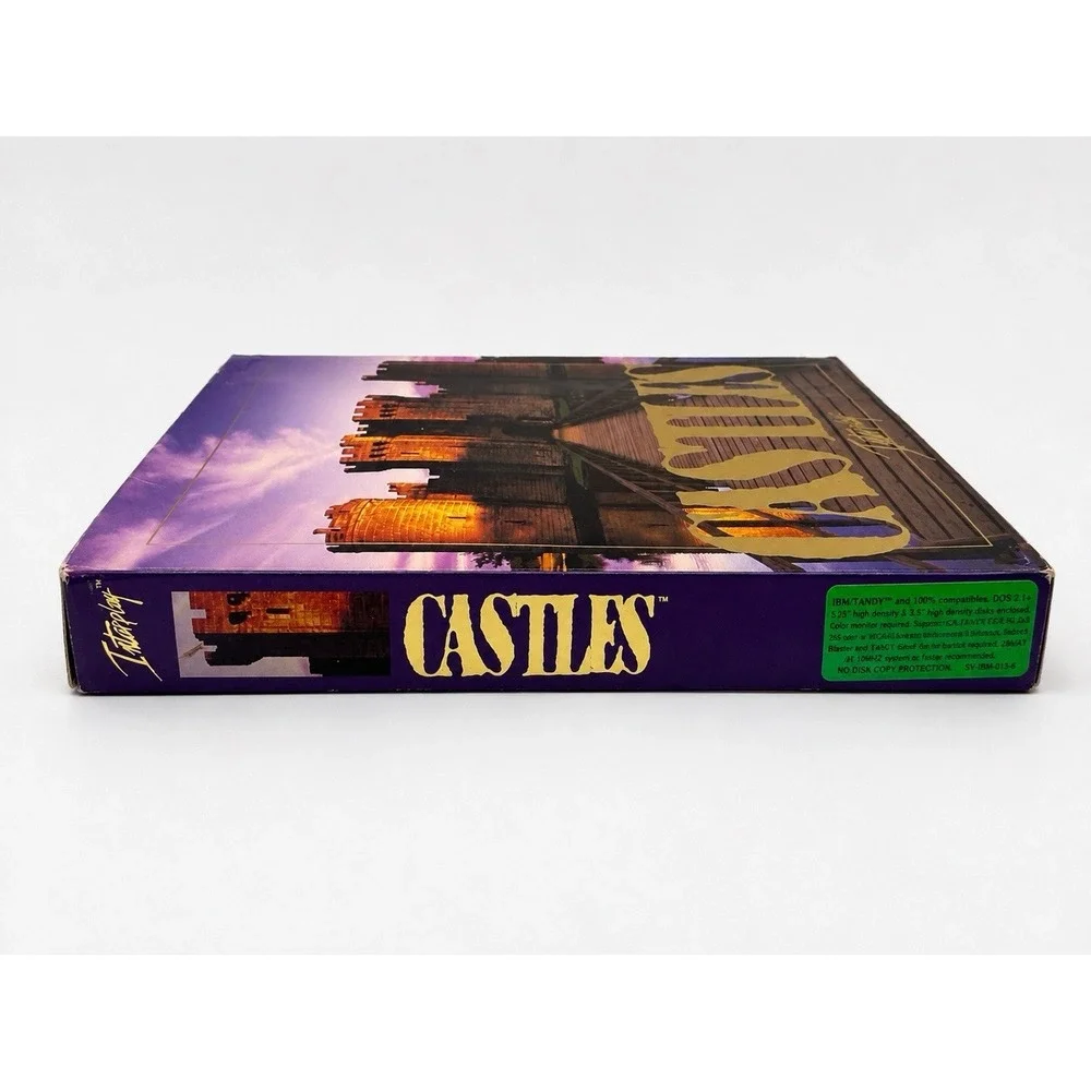 Castles IBM PC Big Box Complete 1991 Interplay 3.5 & 5.25 Floppy DOS CIB Manual